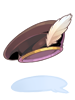 Black Feather Hat